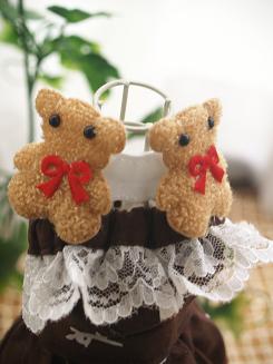 フェレットの洋服・帯コンビ・茶色い双子のクマさん３