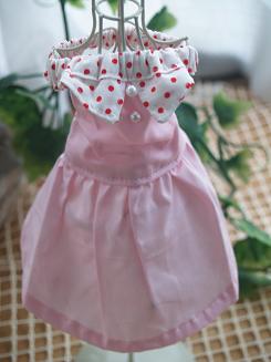 フェレットの服・帯コンビ・ピンク水玉２