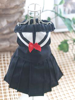 フェレット服・秋冬セーラー・黒１
